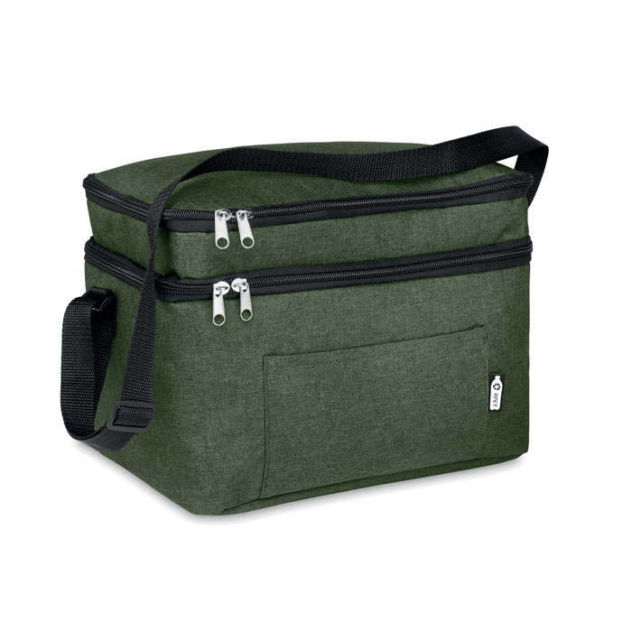 Sac isotherme en PET recyclé publicitaire ICECUBE Vert fonce